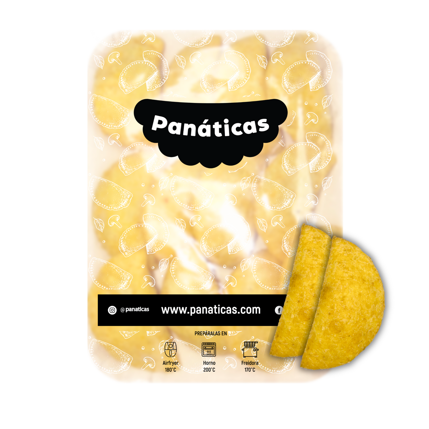 Empanadas Panáticas de carne desmechada x12 unidades 40g/u